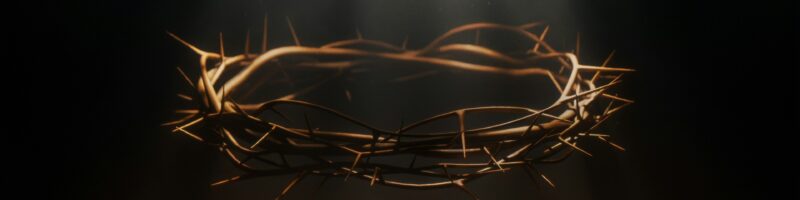 a crown of crown of jesus with rays coming from behind it