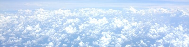 aerial photograph of clouds