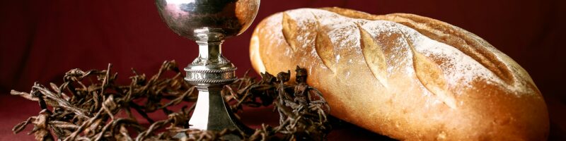bread on black metal stand